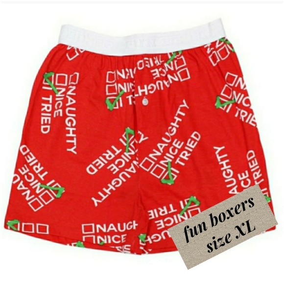 funboxers Other - 2/$22 Fun Boxers "NAUGHTY, NICE, I TRIED" Novelty